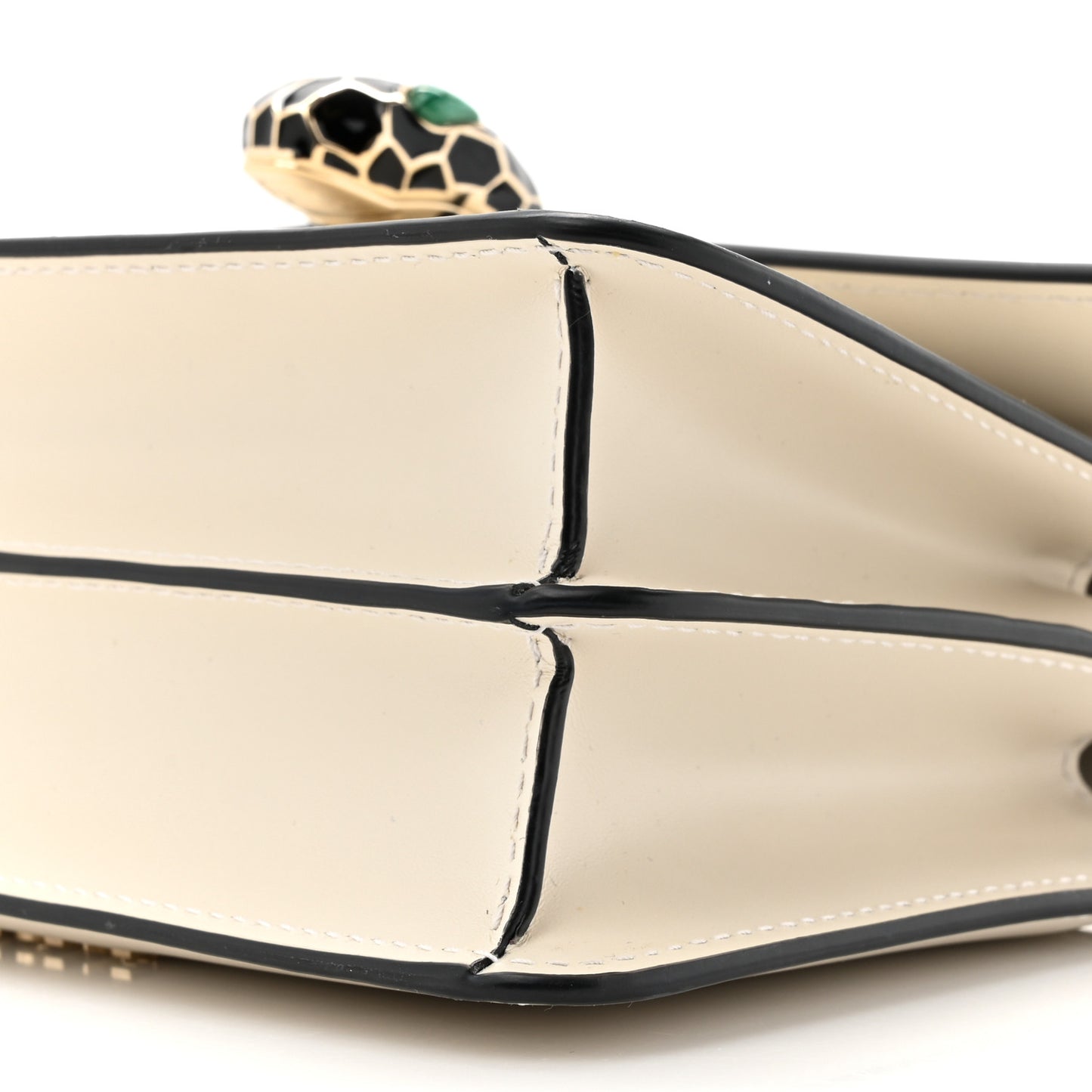 Calfskin Serpenti Forever Small Crossbody Bag White Agate