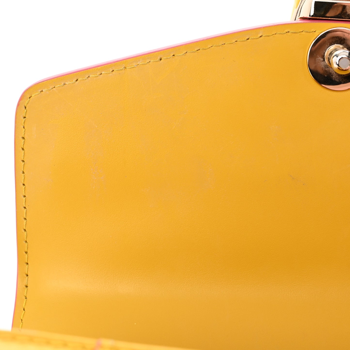 Calfskin Serpenti Forever Top Handle Yellow