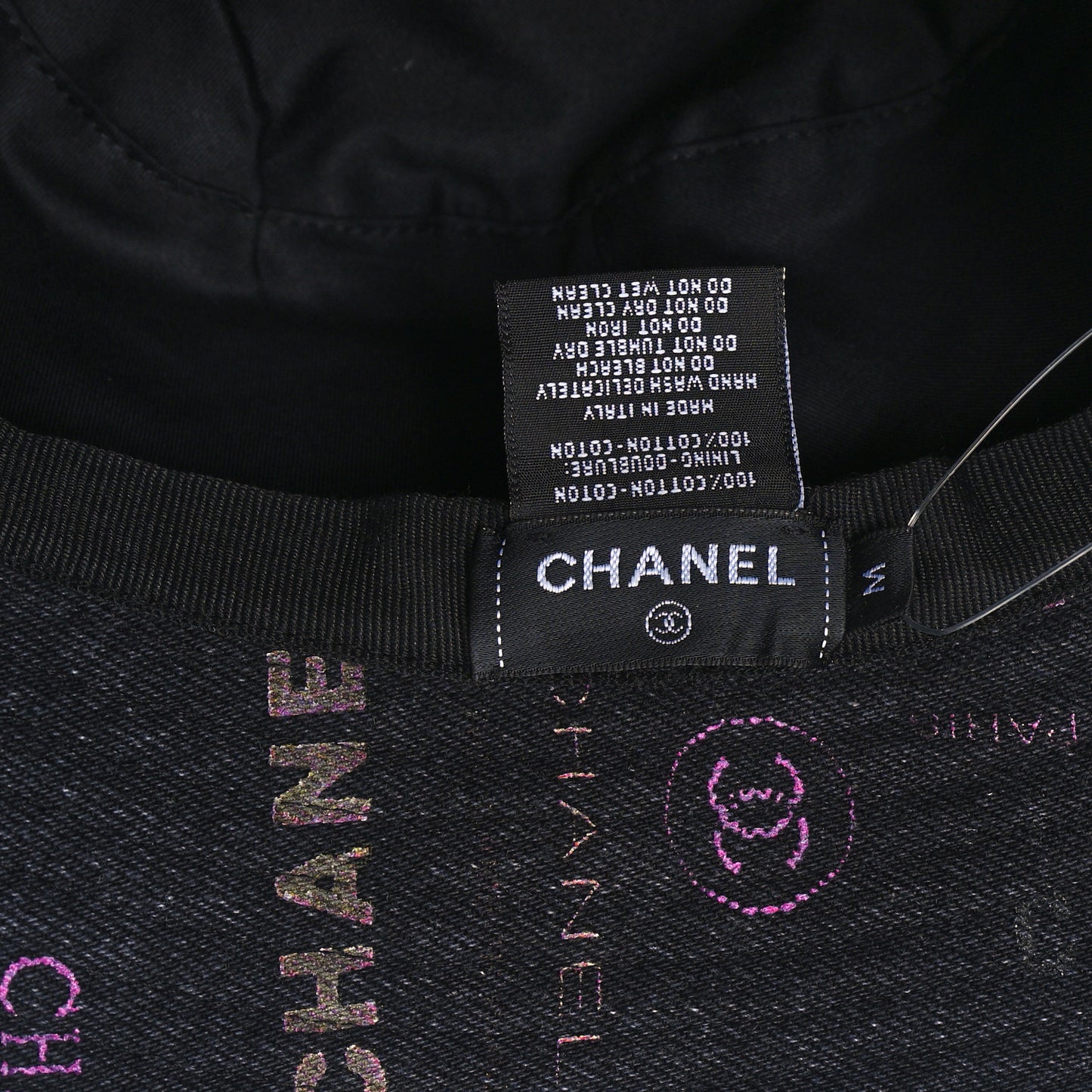 Denim Mood Cloche Bucket Hat M Black