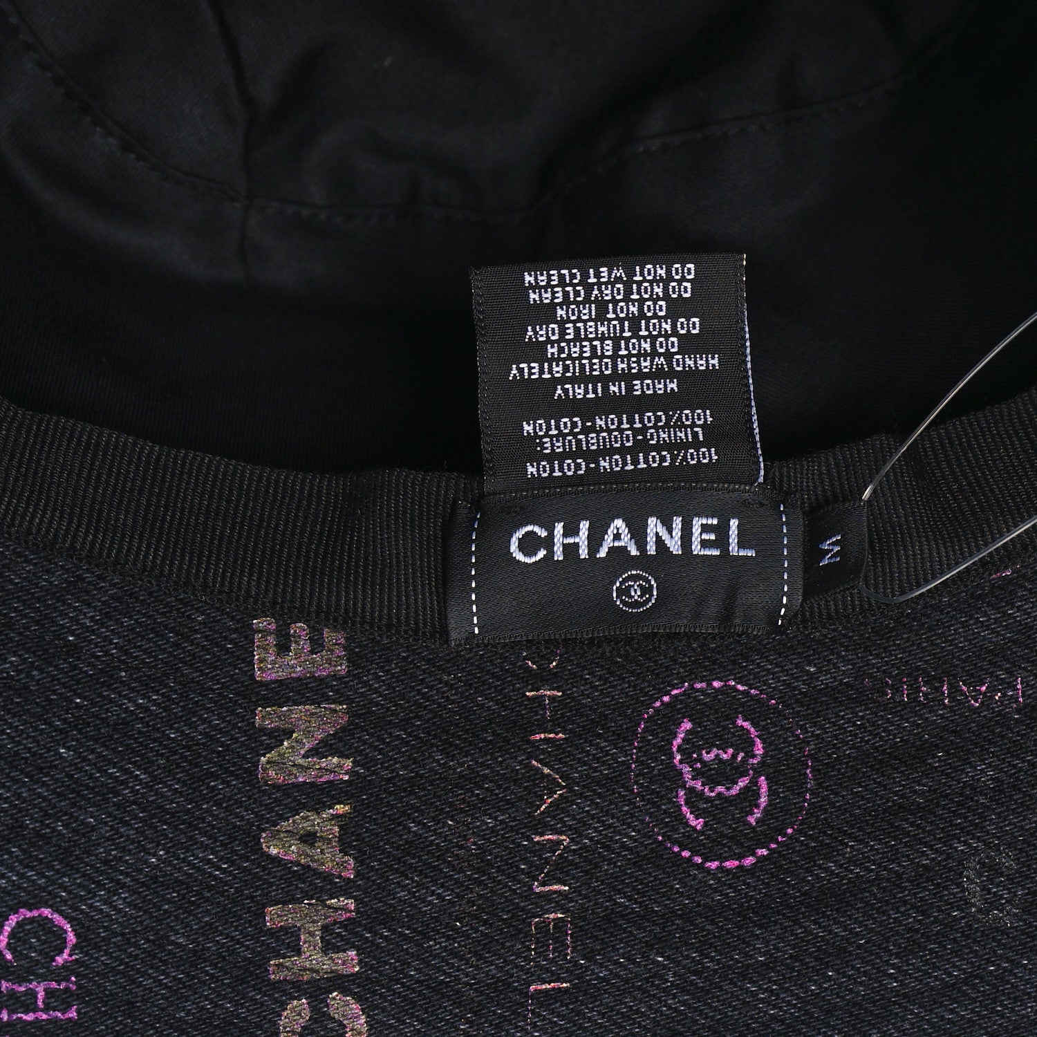 Chanel Denim Mood Cloche Bucket Hat M Black 8 of 8