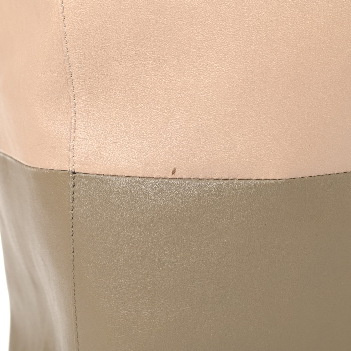 Lambskin Small Vertical Bi-Cabas Nude Taupe