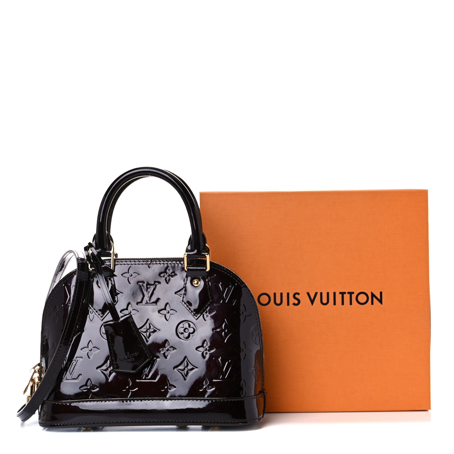 Louis Vuitton Vernis Alma BB Amarante 13 of 13