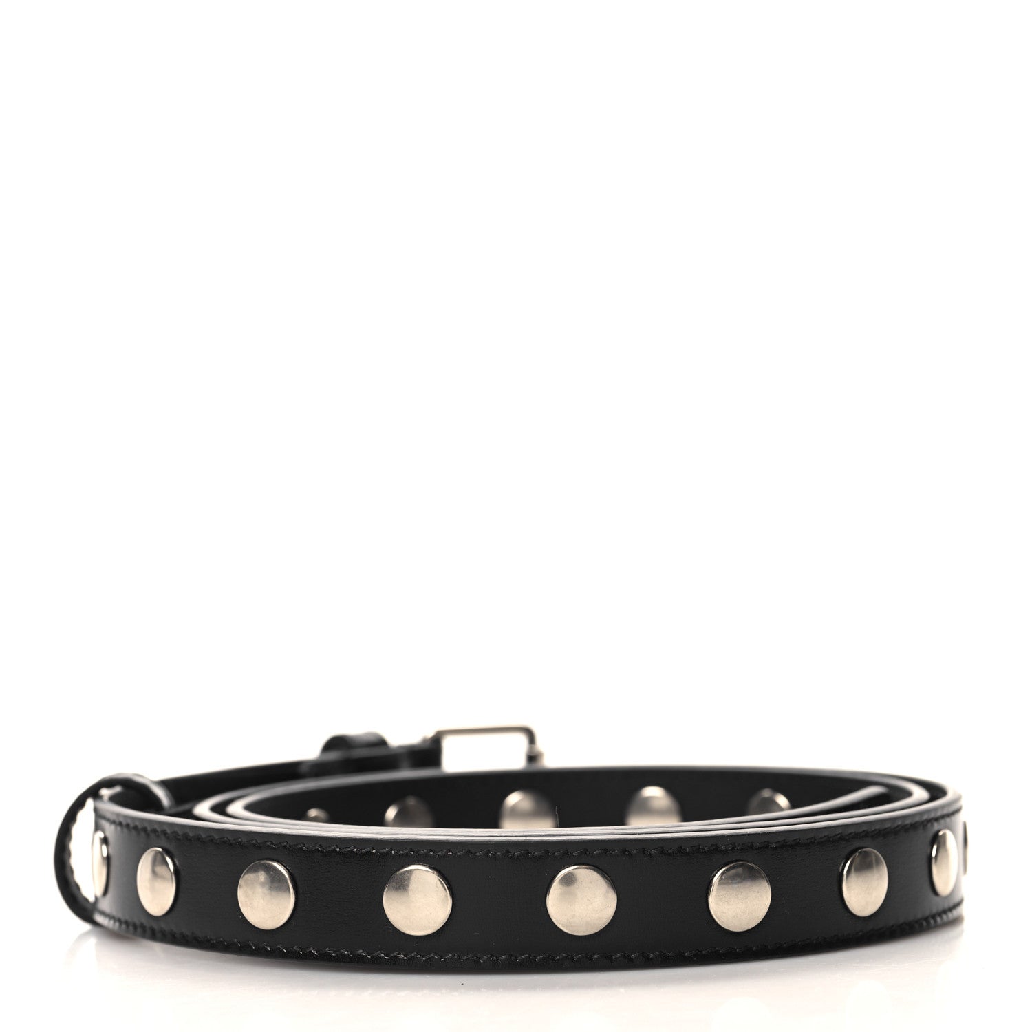 Gucci Calfskin Slim Studded Belt 95 38 Black 2 of 5