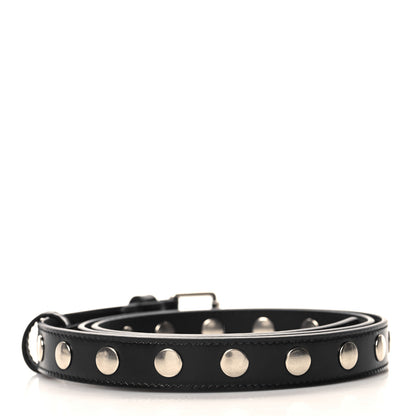 Gucci Calfskin Slim Studded Belt 95 38 Black 2 of 5