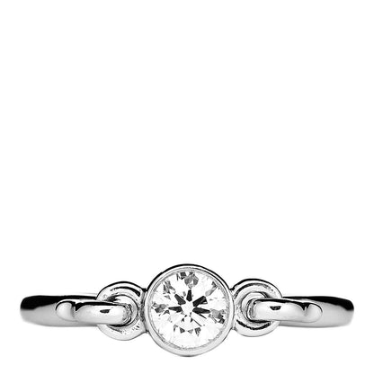 Tiffany Platinum Diamond Elsa Peretti Swan Ring 50 5.25 1 of 4