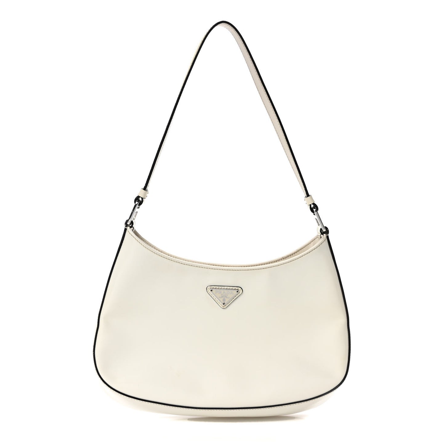 Spazzolato Cleo Shoulder Bag White Black