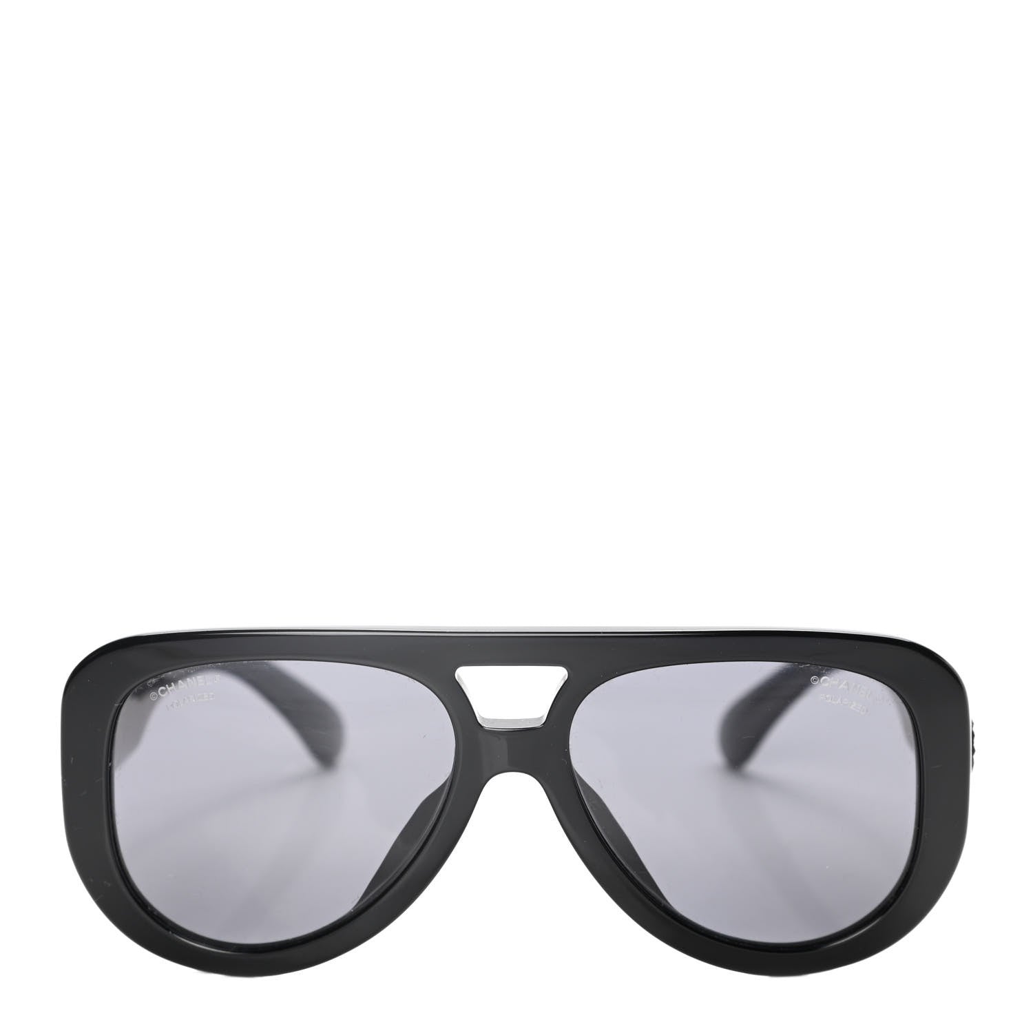 Chanel Resin Polarized Sunglasses 5423-B Black 2 of 8