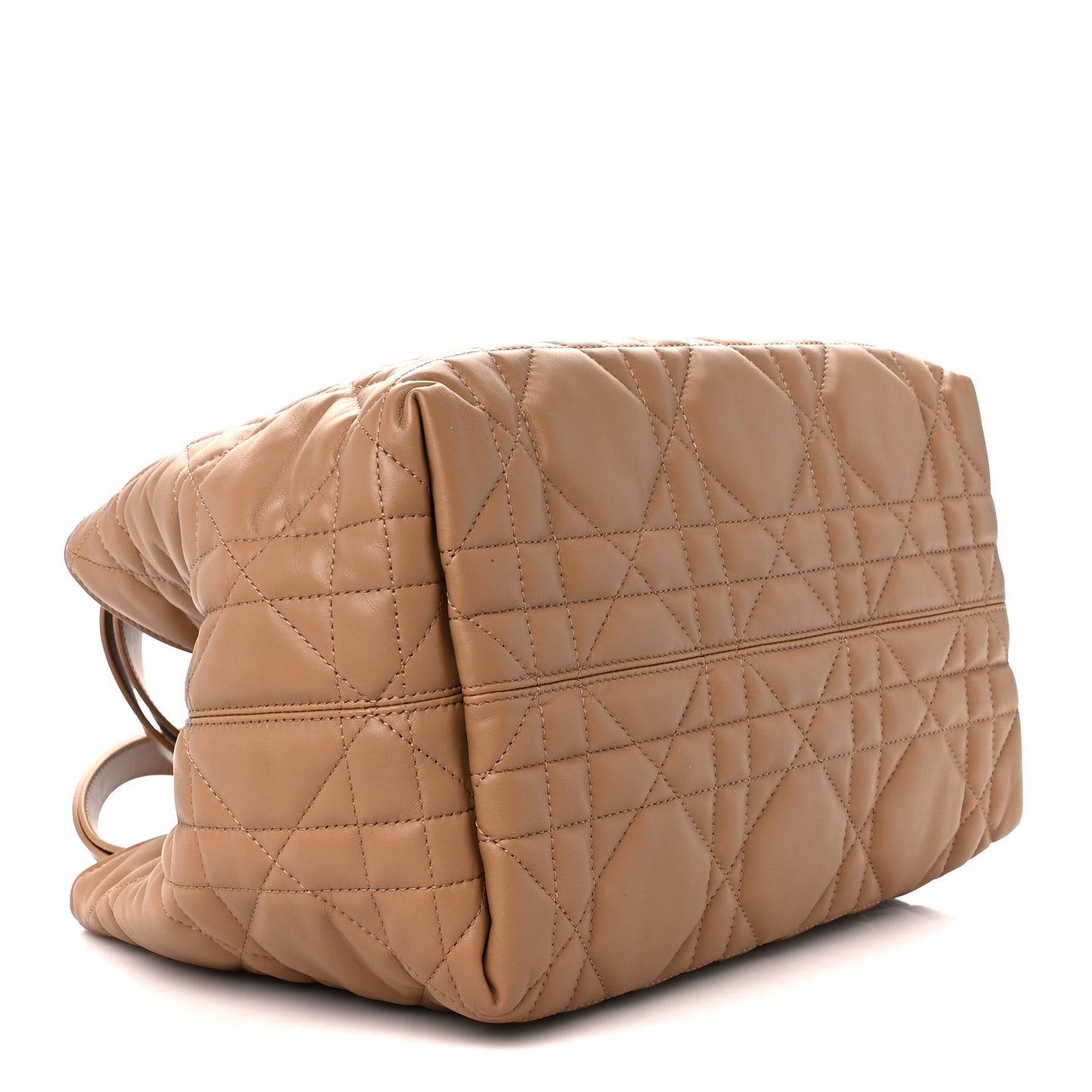 Calfskin Macrocannage Medium Toujour Powder Tan