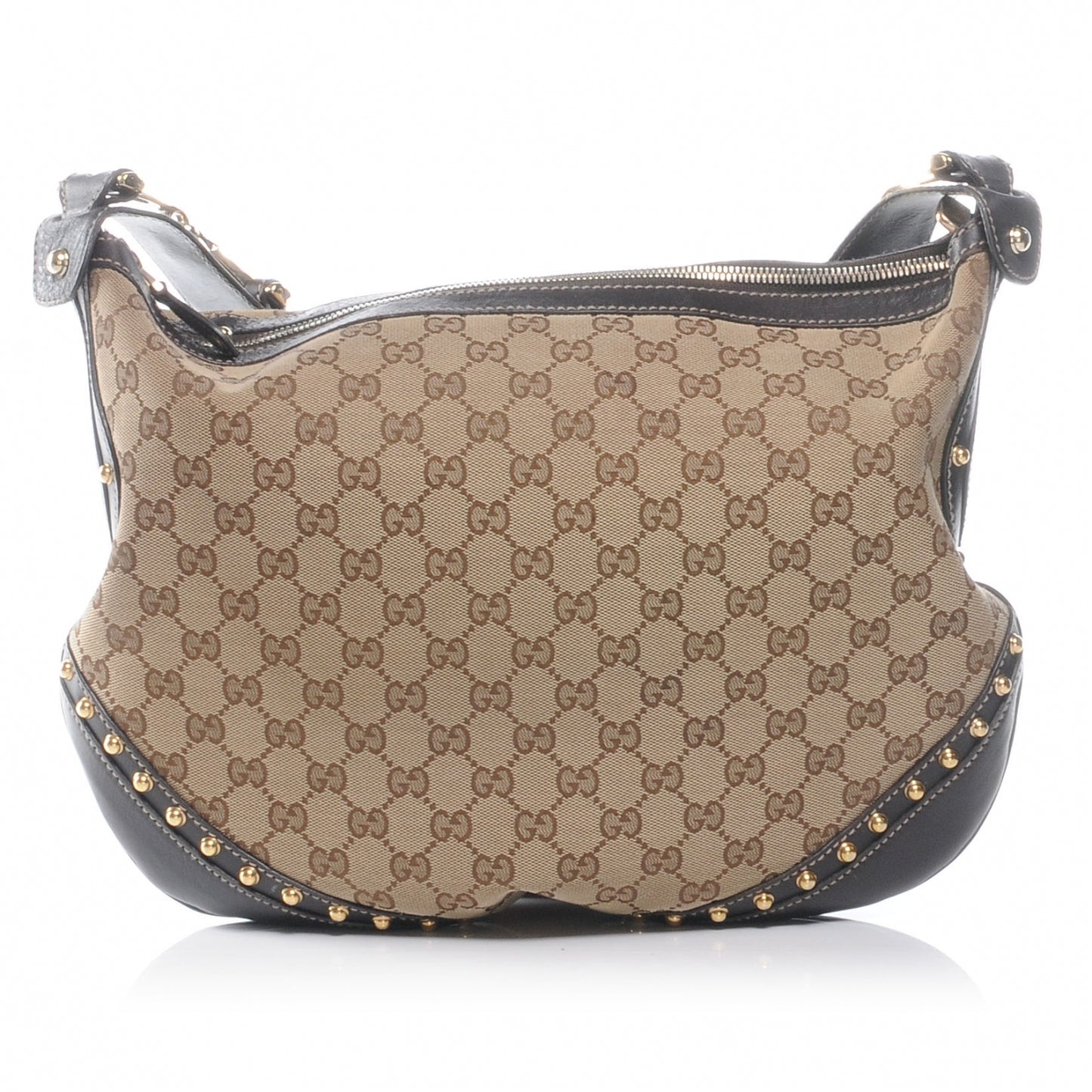 Monogram Borchie Studded Hobo Ebony