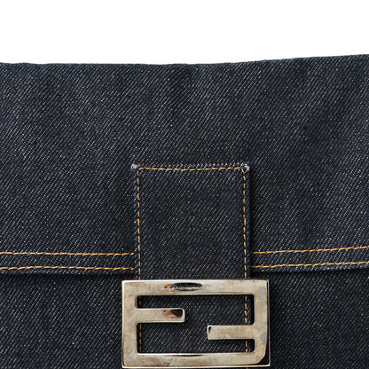Fendi Denim Baguette Blue 7 of 9