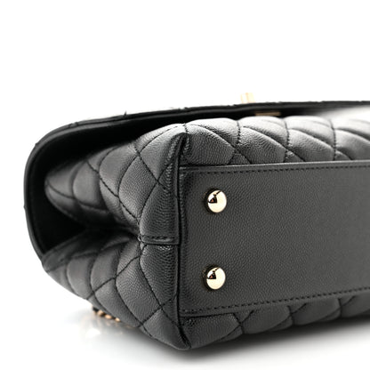 Chanel Caviar Quilted Mini Coco Handle Flap Black 9 of 11