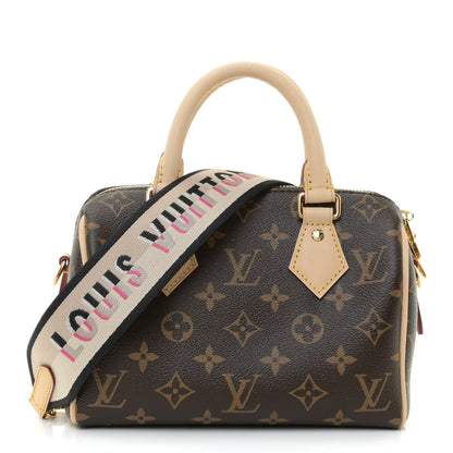 Louis Vuitton Monogram Speedy Bandouliere 20 Black 1 of 9
