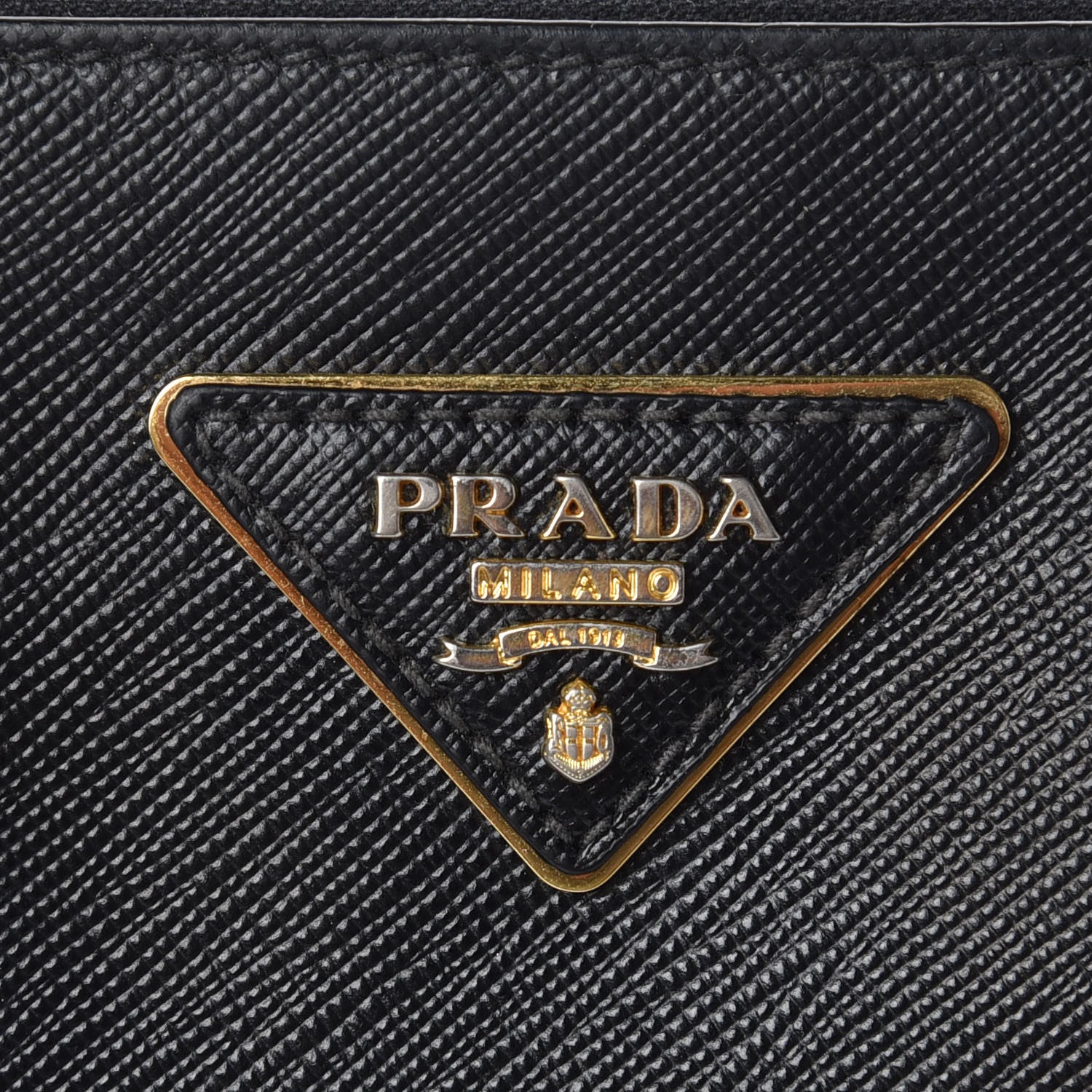 Prada Saffiano Small Galleria Double Zip Tote Black 12 of 13