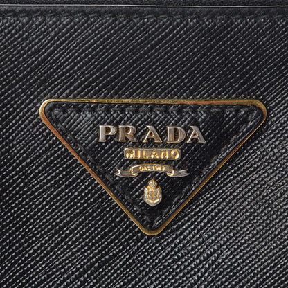 Prada Saffiano Small Galleria Double Zip Tote Black 12 of 13
