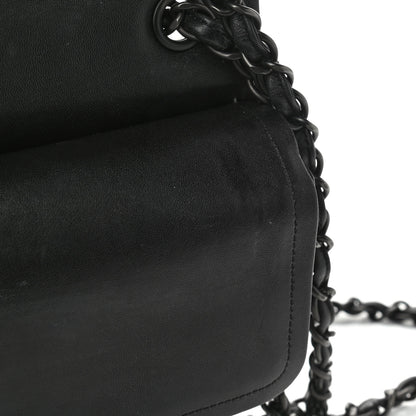 Chanel Lambskin Quilted Jumbo Double Flap So Black 12 of 16