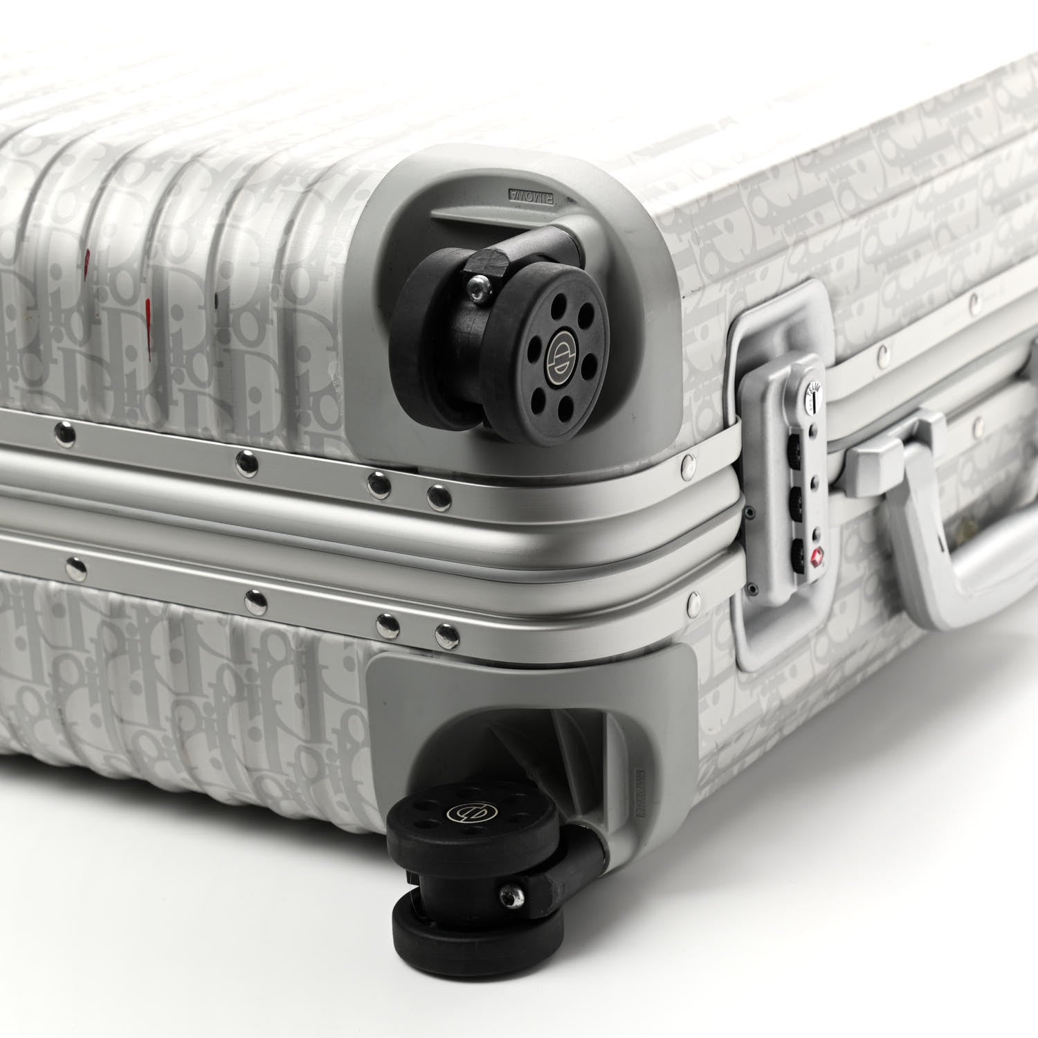 Christian Dior X RIMOWA Aluminum Gradient Cabin Luggage Silver 8 of 13