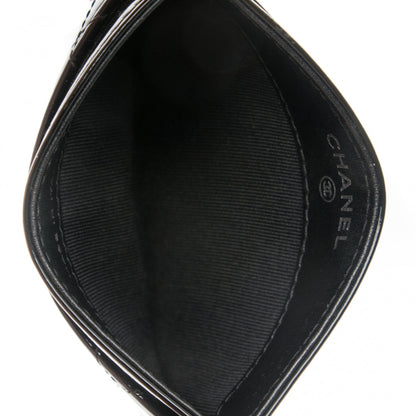 Chanel Patent Quilted Card Holder Black 5 of 8