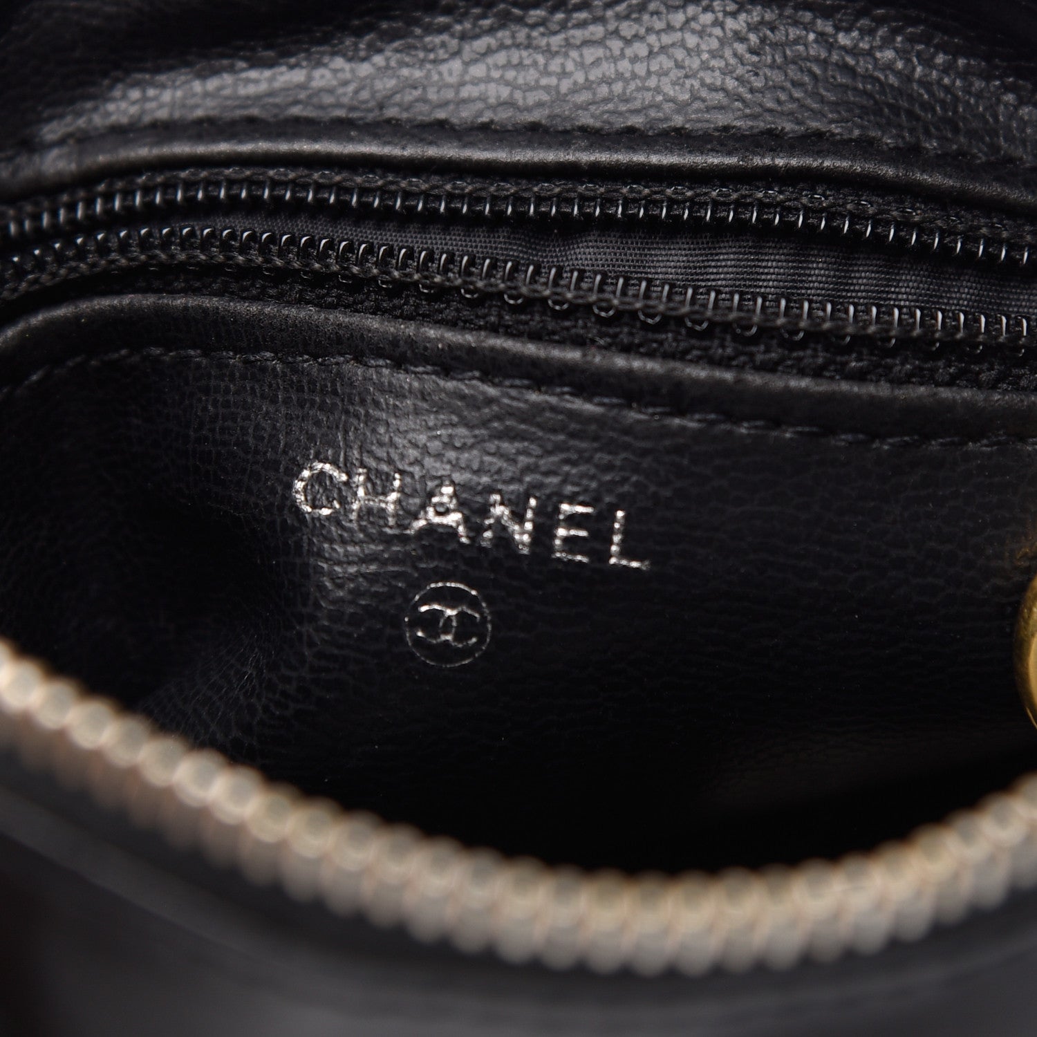 Chanel Patent Timeless CC Cosmetic Pouch Black 6 of 10