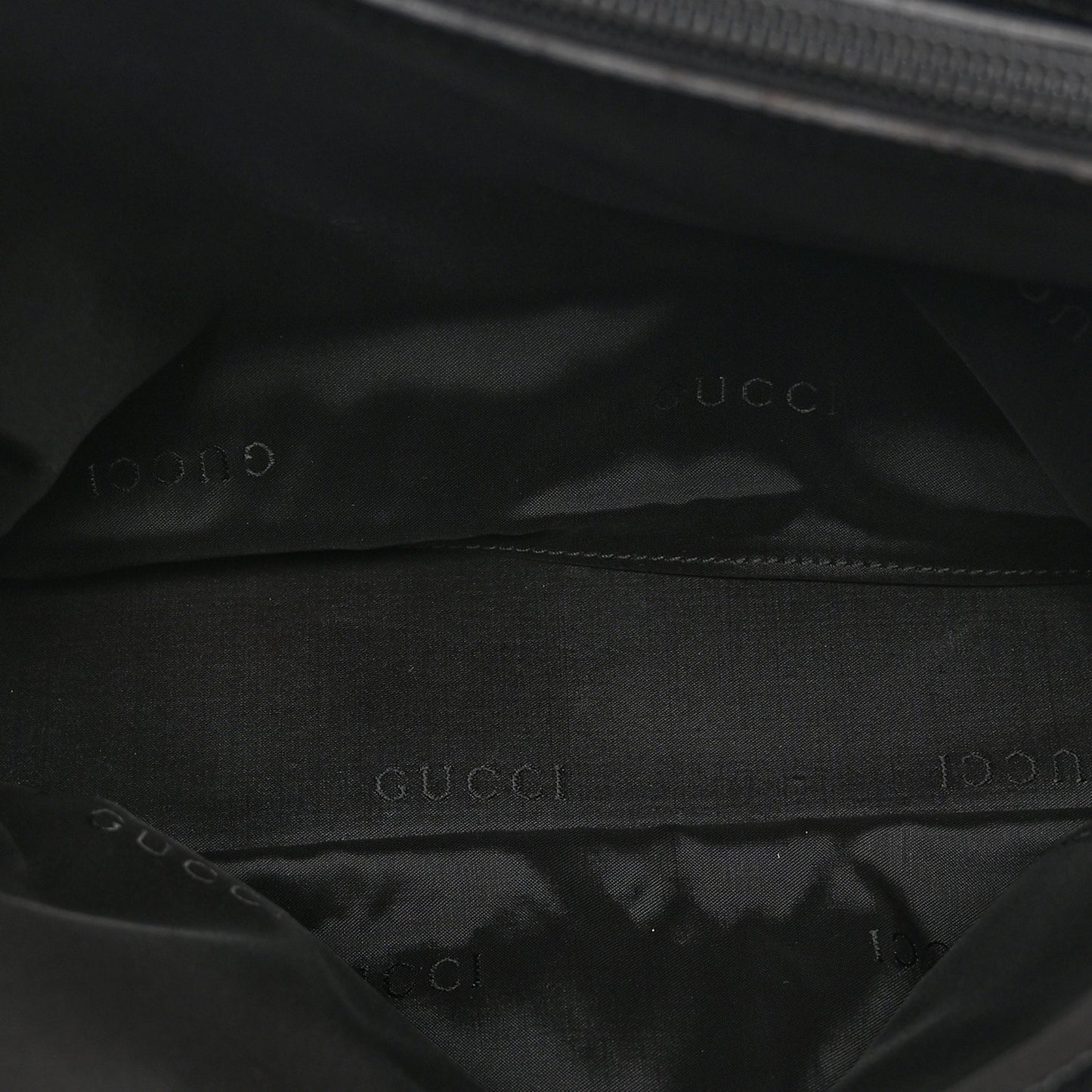 Nylon Bamboo Handle Bag Black