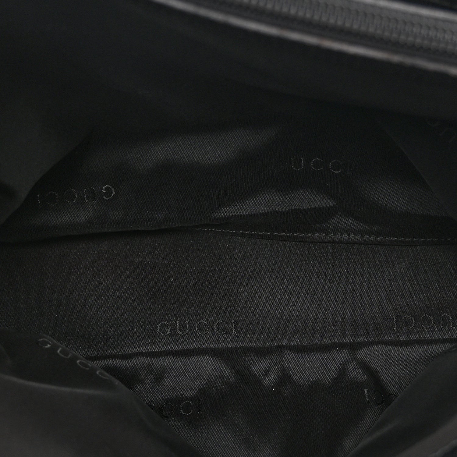 Gucci Nylon Bamboo Handle Bag Black 6 of 12