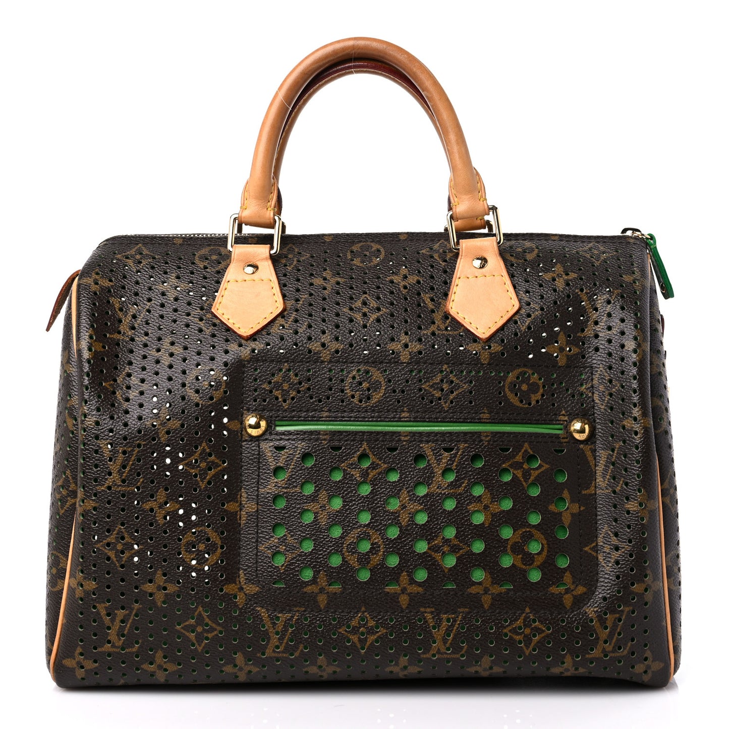 Monogram Perforated Speedy 30 Green