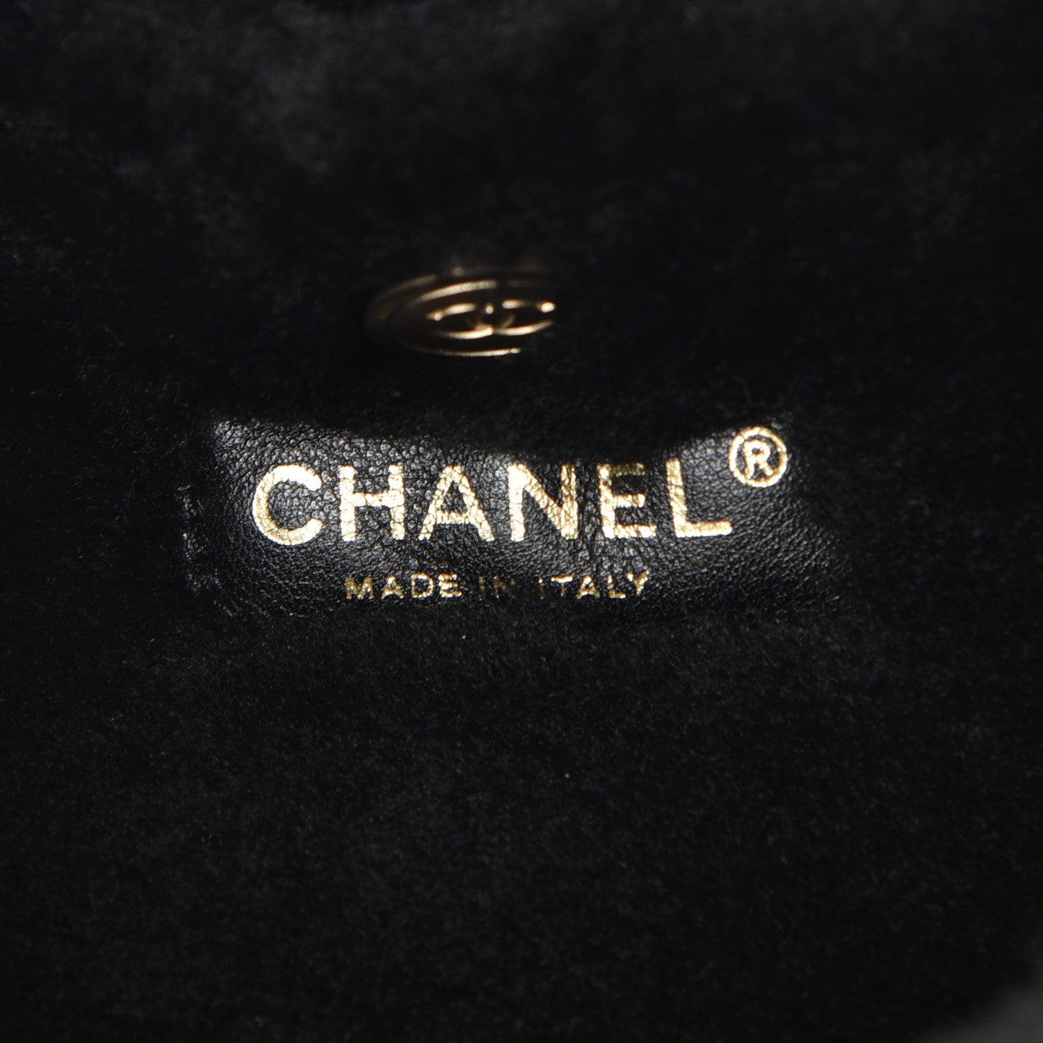 Chanel Shearling Suede Quilted Fur Flap Black 6 of 10