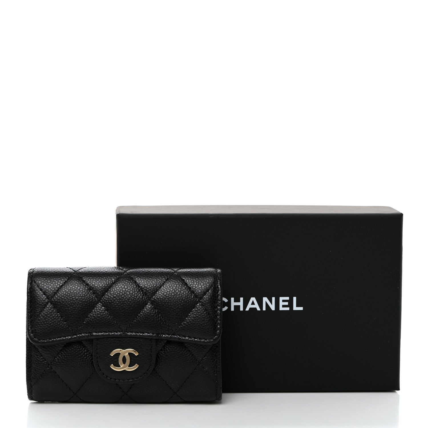 Chanel Caviar Quilted Classic 4 Key Holder Wallet Black 9 of 9