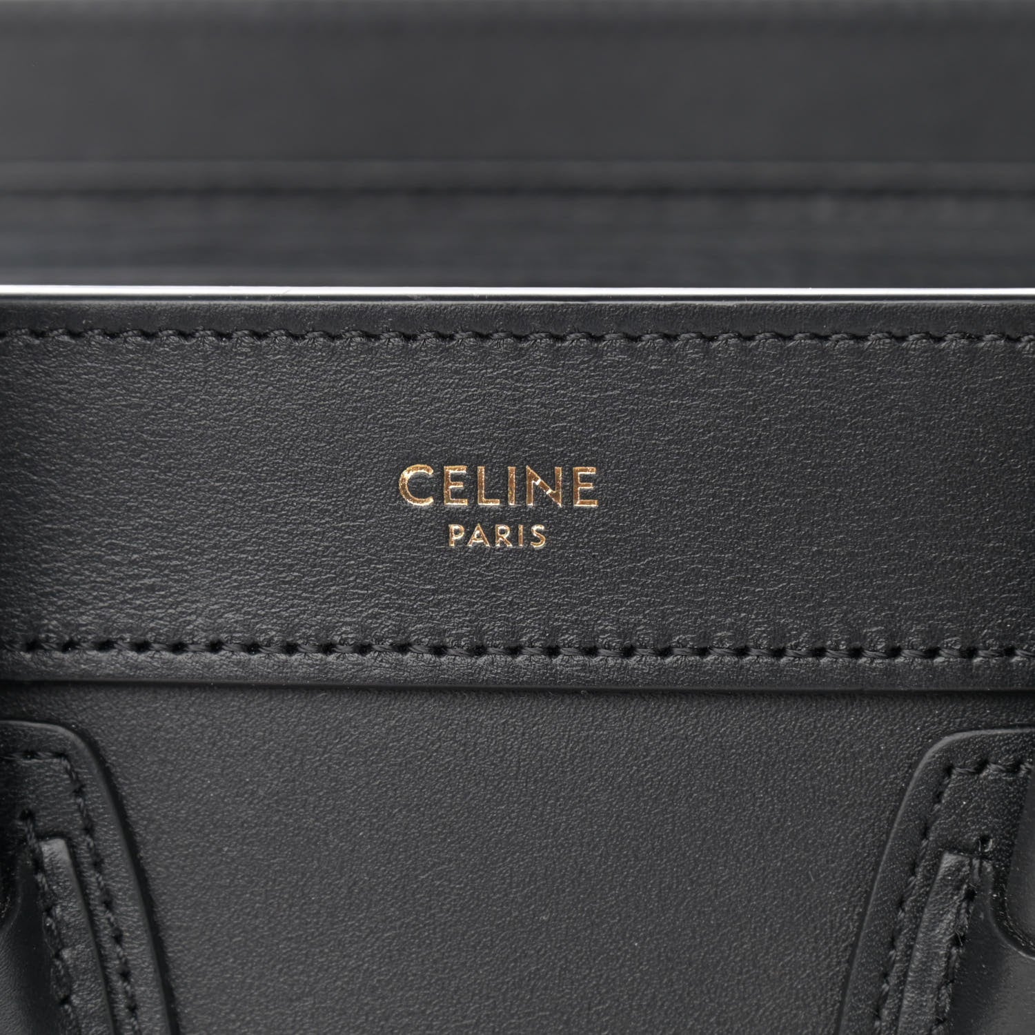 Celine Smooth Calfskin Nano Luggage Black 5 of 13