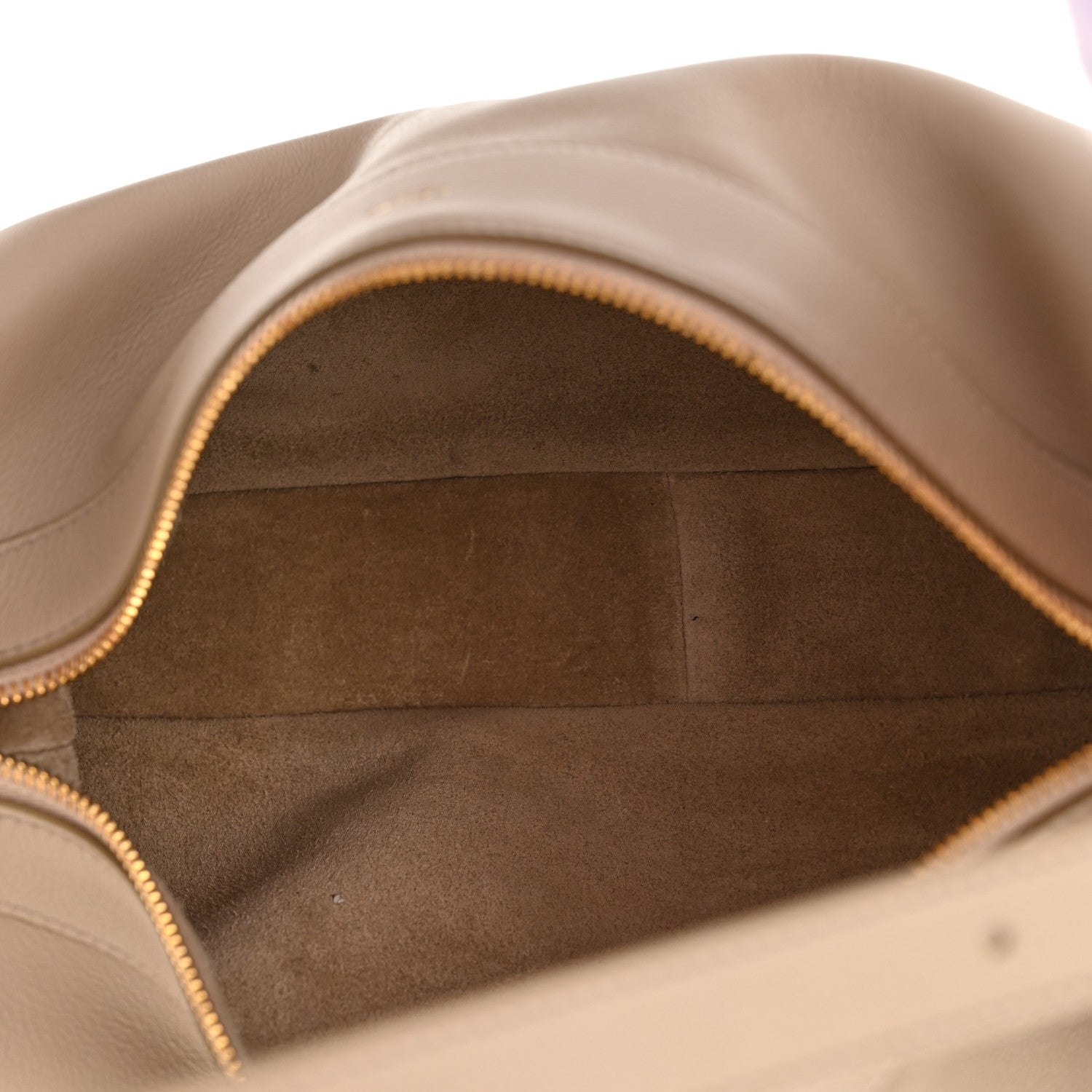 Celine Supple Calfskin Medium Romy Shoulder Bag Safari 5 of 9