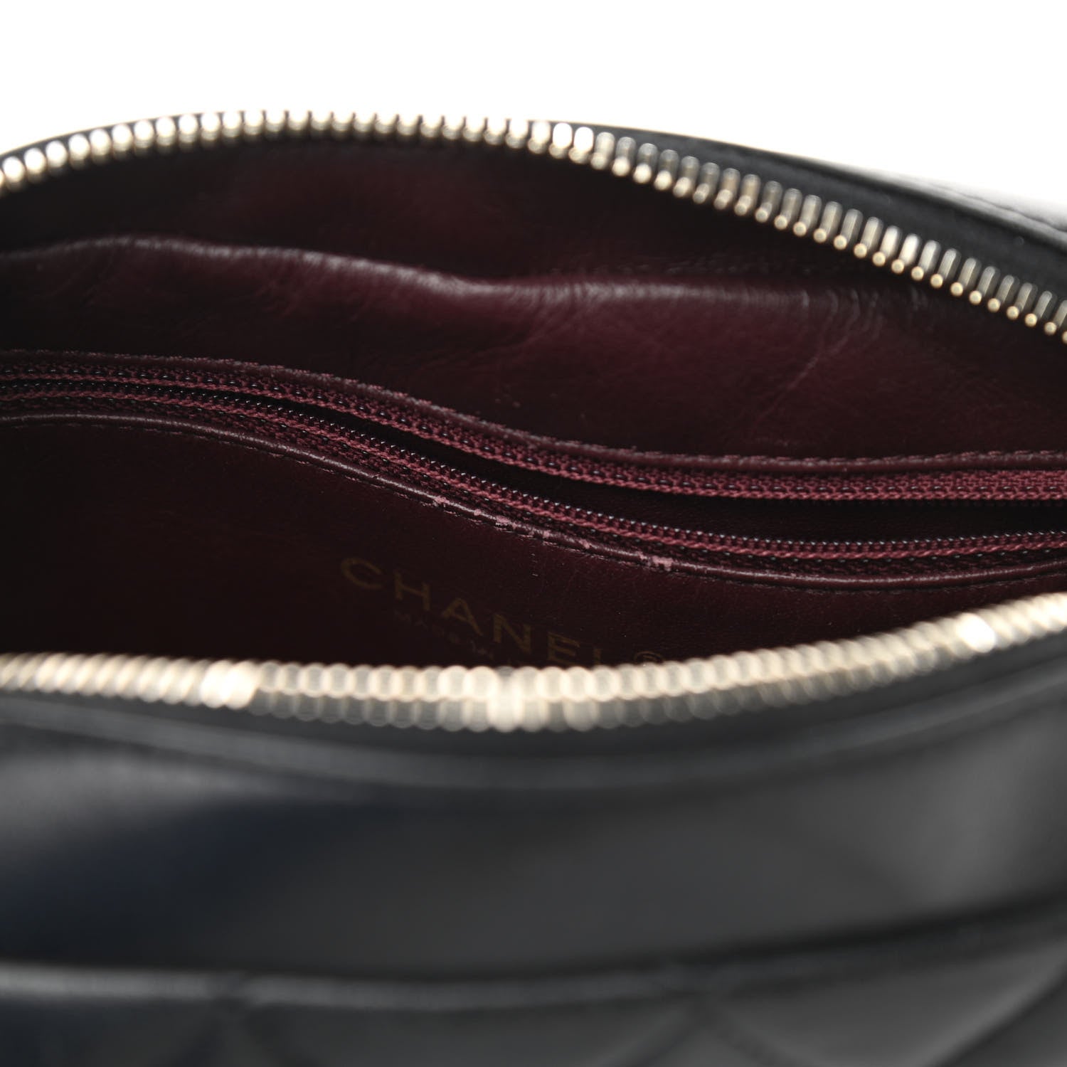 Chanel Lambskin Quilted Small Diamond CC Camera Case Black 12 of 12