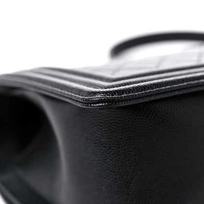 Chanel Caviar Quilted Medium Boy Flap Black 10 of 12