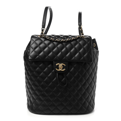 Chanel Quilted Large Urban Spirit Backpack Black 1 of 10