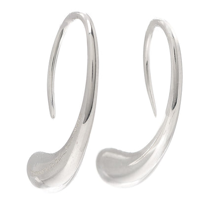 Tiffany Sterling Silver Elsa Peretti Teardrop Hoop Earrings 2 of 5