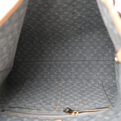 Louis Vuitton Monogram Denim CarryAll MM Washed Gray 6 of 10