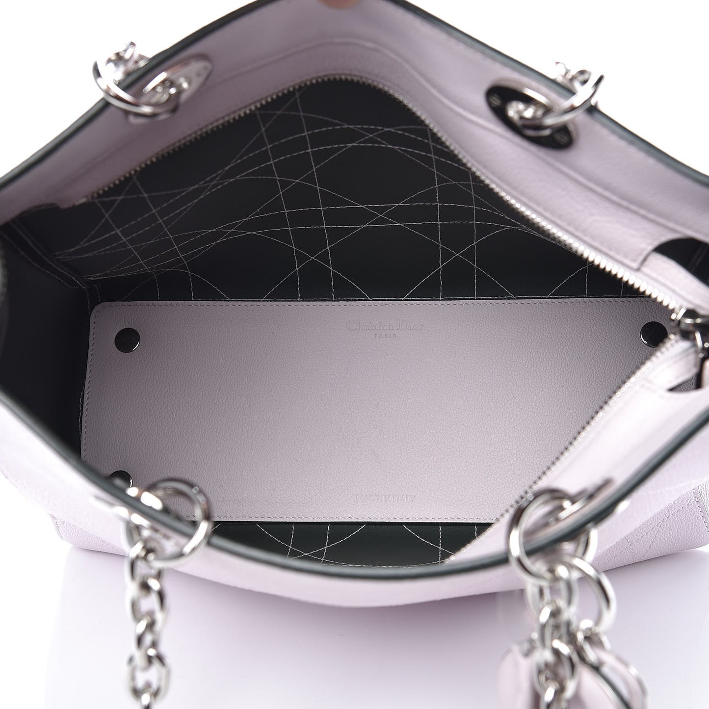 Grained Calfskin Cannage Small Ultradior Tote Light Pink