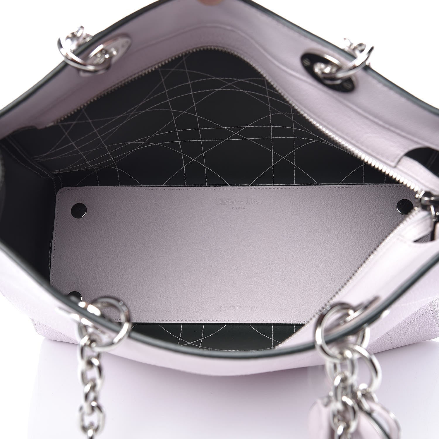 Christian Dior Grained Calfskin Cannage Small Ultradior Tote Light Pink 5 of 12