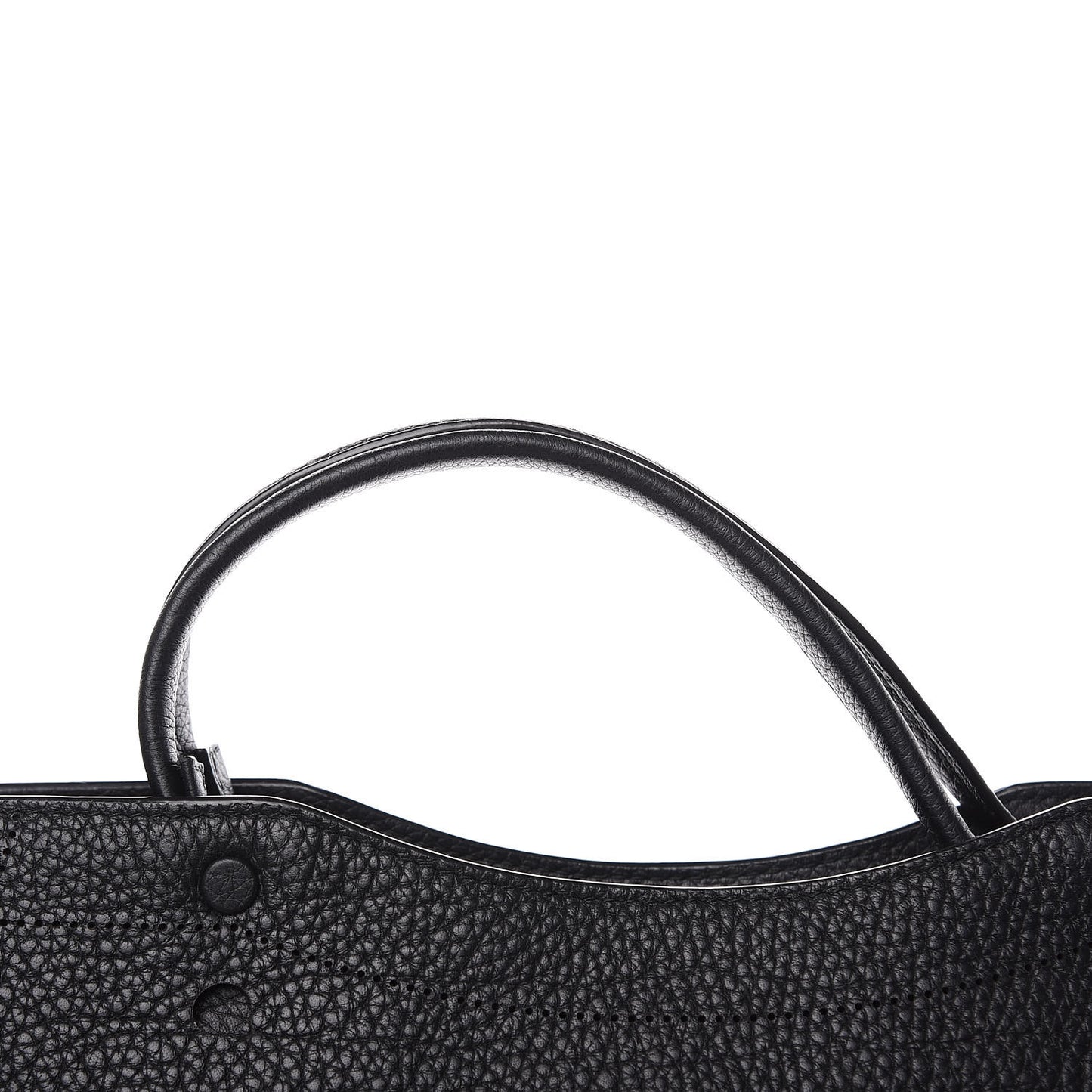 Veau Grana Perforated Blackout Hardware City Black