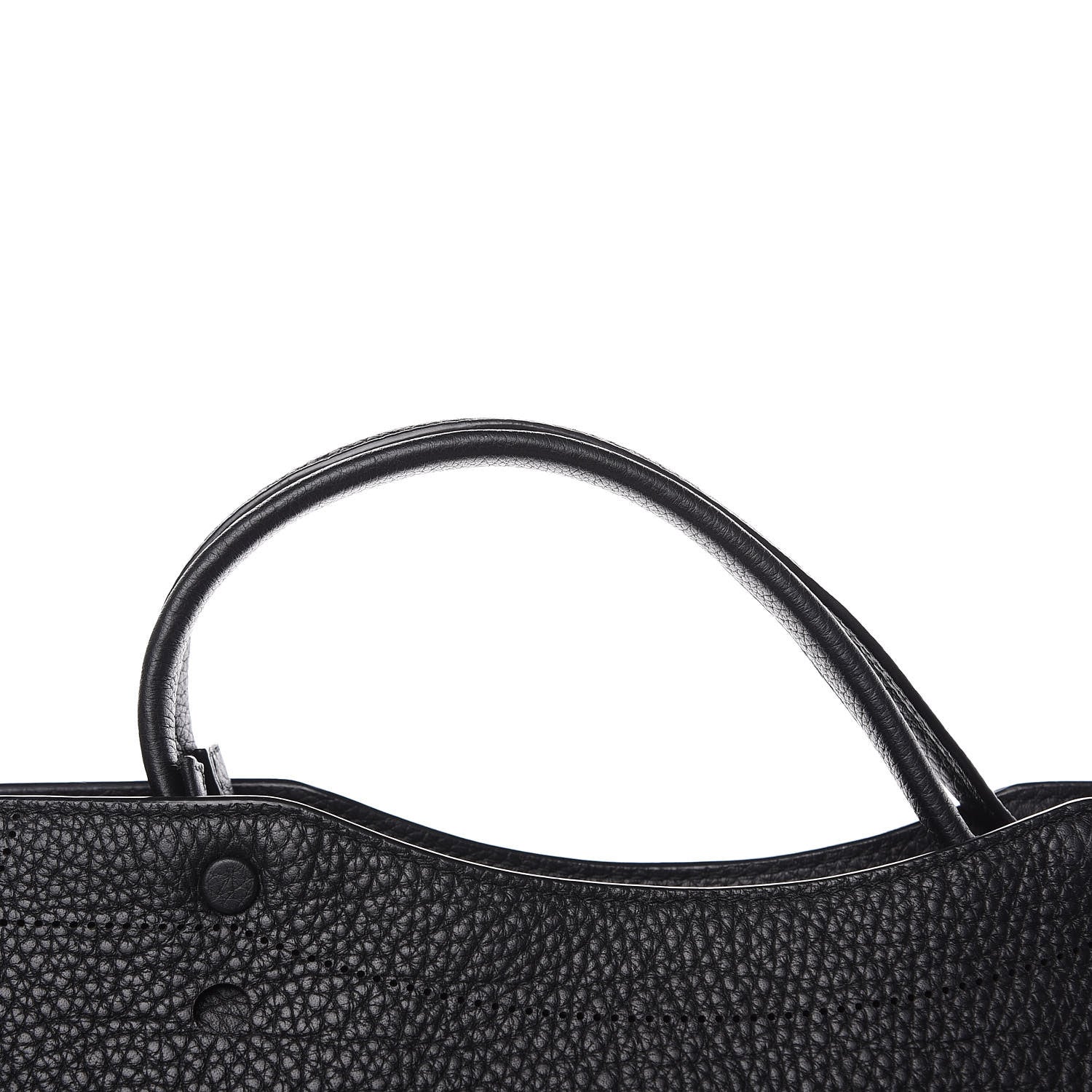 Balenciaga Veau Grana Perforated Blackout Hardware City Black 11 of 11