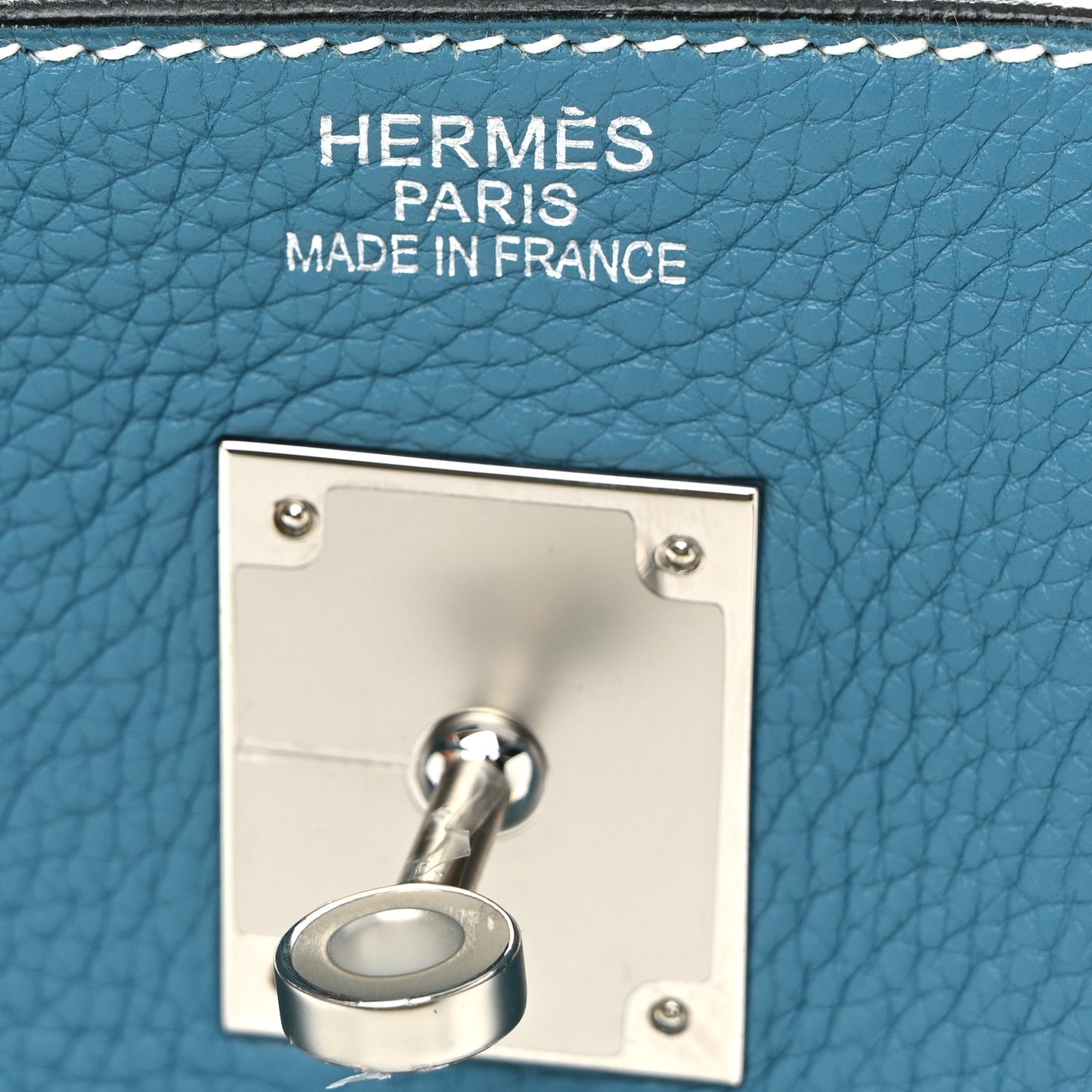 Taurillon Clemence Birkin 40 Blue Jean