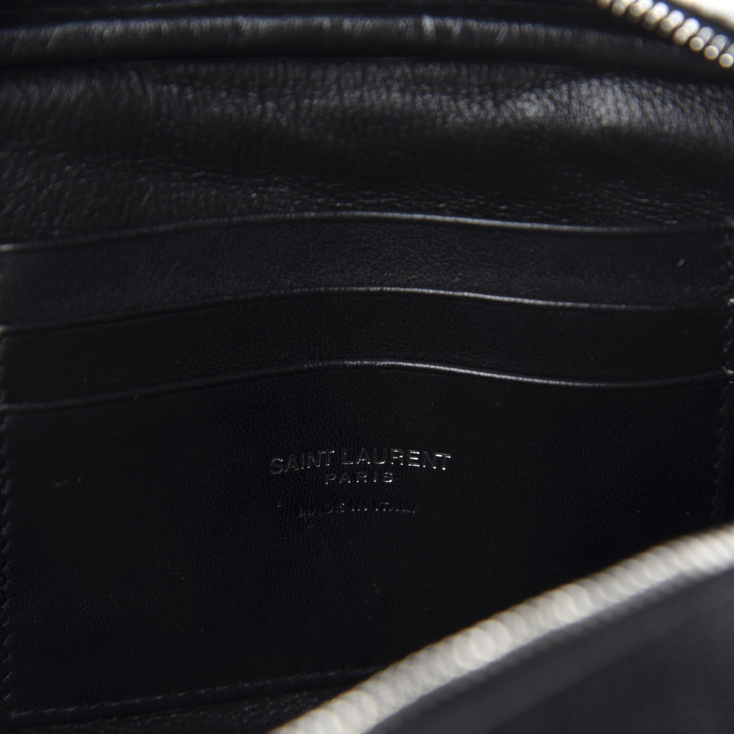 Saint Laurent Grain De Poudre Matelasse Monogram Mini Lou Camera Bag Black 8 of 10