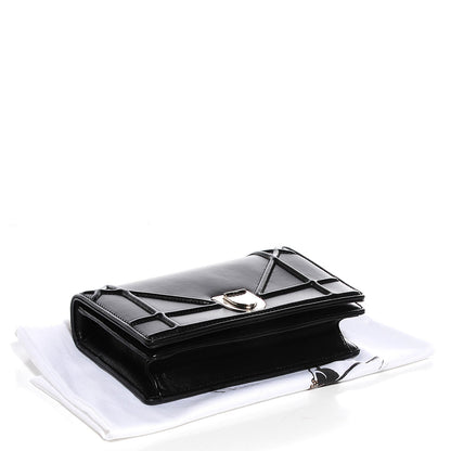 Christian Dior Lambskin Mini Diorama Flap Bag Black 4 of 6