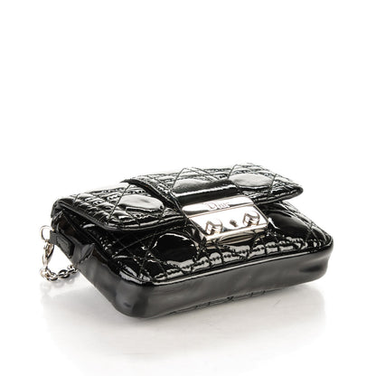 Christian Dior Patent Cannage Mini New Lock Pouch Black 4 of 7