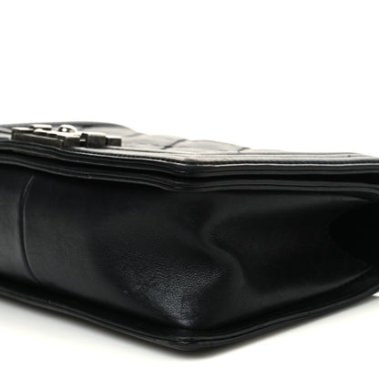 Chanel Calfskin Double Stitch Medium Boy Flap Black 11 of 12