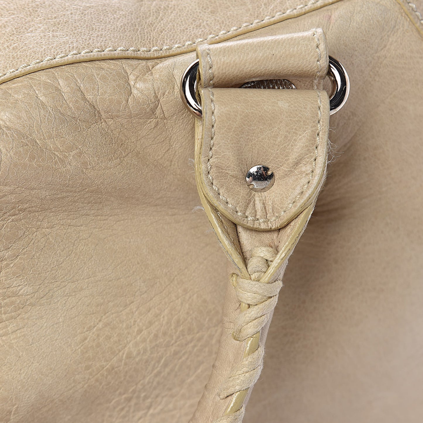Agneau Giant 21 Silver Hardware Work Sahara