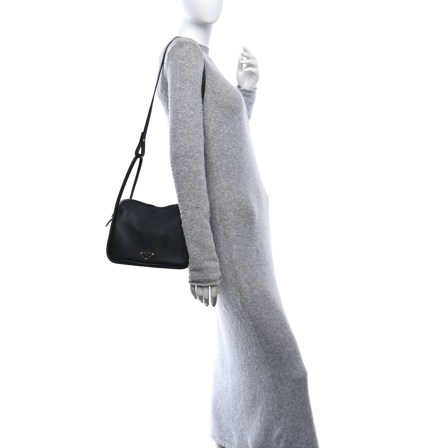 Soft Calfskin Darling Shoulder Bag Black