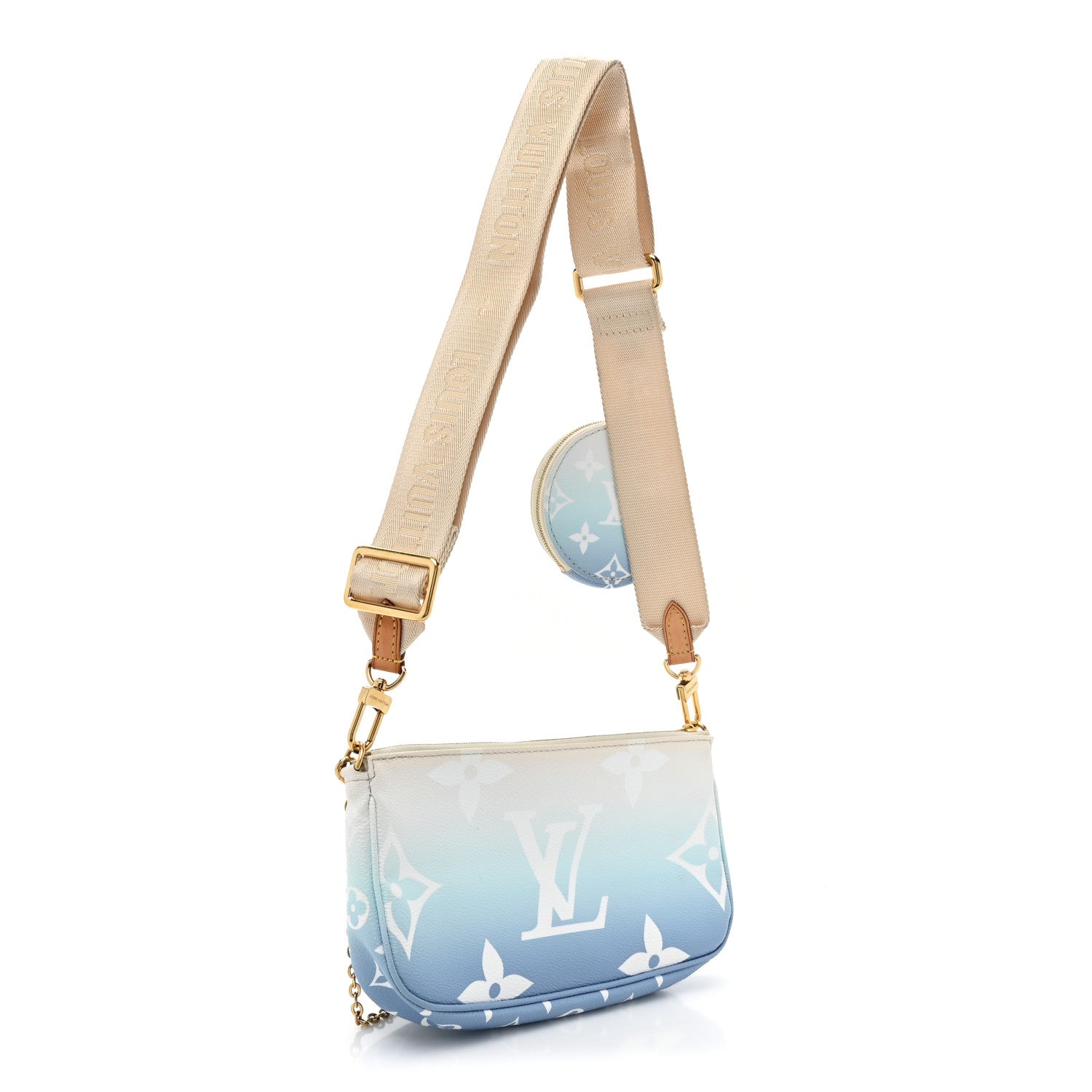 Louis Vuitton Monogram Giant By The Pool Multi Pochette Accessories Blue 3 of 17