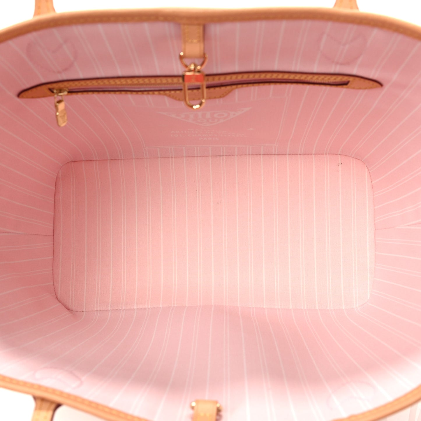 Monogram Giant By The Pool Neverfull MM Light Pink