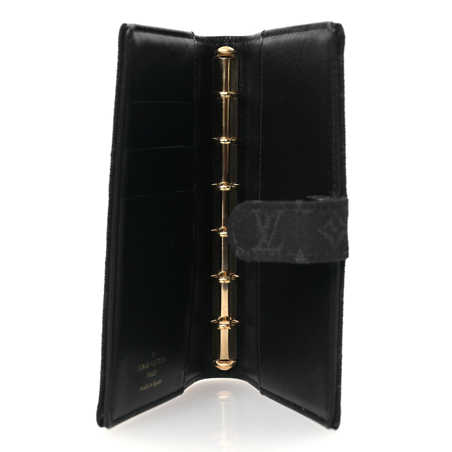 Mini Lin Small Ring Agenda Cover Black