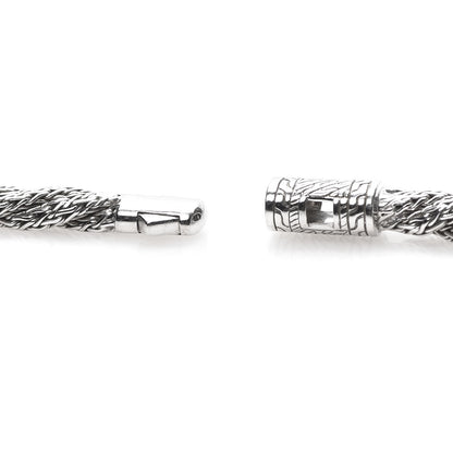 John Hardy Sterling Silver Diamond 6mm Twisted Chain Necklace 5 of 6