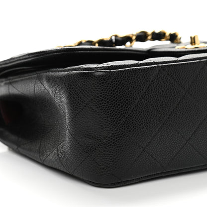 Chanel Caviar Quilted Jumbo Double Flap Black 9 of 10